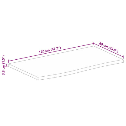 Stolní Deska Živá Hrana 120 X 60 X 3,8 Cm Masivní Mangovník