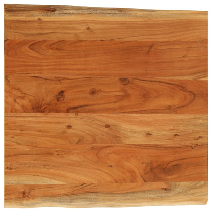 Stolní Deska 80X80X2,5 Cm Čtvercová Masivní Akácie Živá Hrana