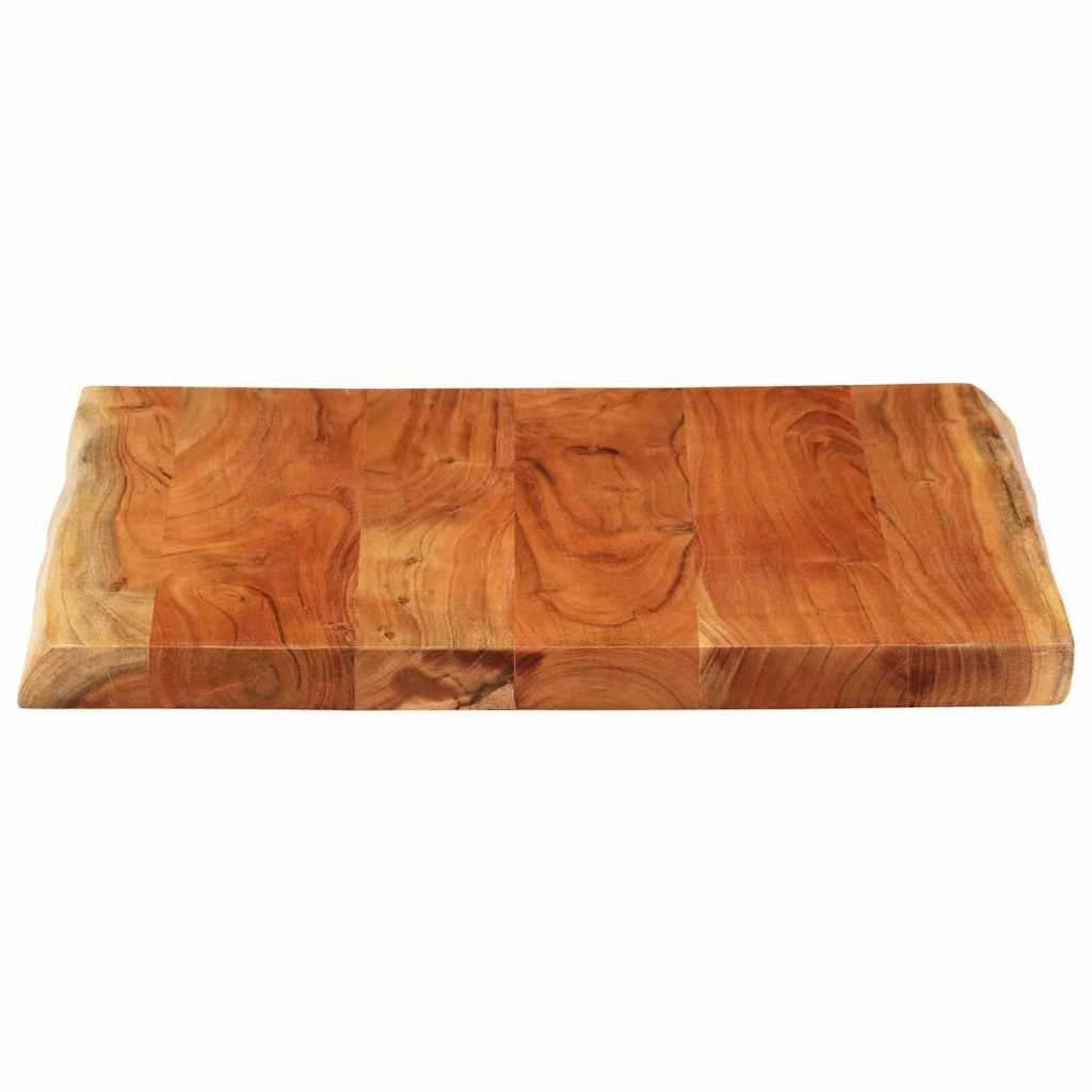 Stolní Deska 80X80X2,5 Cm Čtvercová Masivní Akácie Živá Hrana