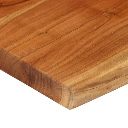 Stolní Deska 80X80X2,5 Cm Čtvercová Masivní Akácie Živá Hrana
