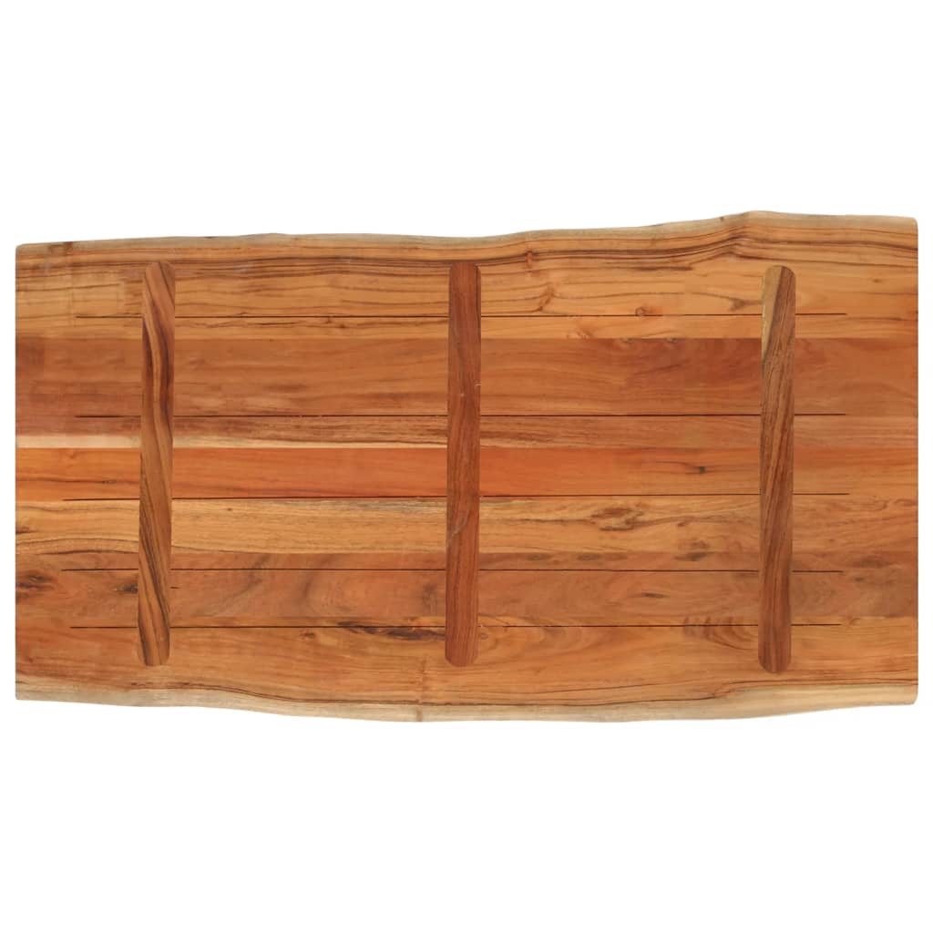 Stolní Deska 120X60X3,8Cm Obdélníková Masivní Akácie Živá Hrana