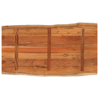 Stolní Deska 120X60X3,8Cm Obdélníková Masivní Akácie Živá Hrana