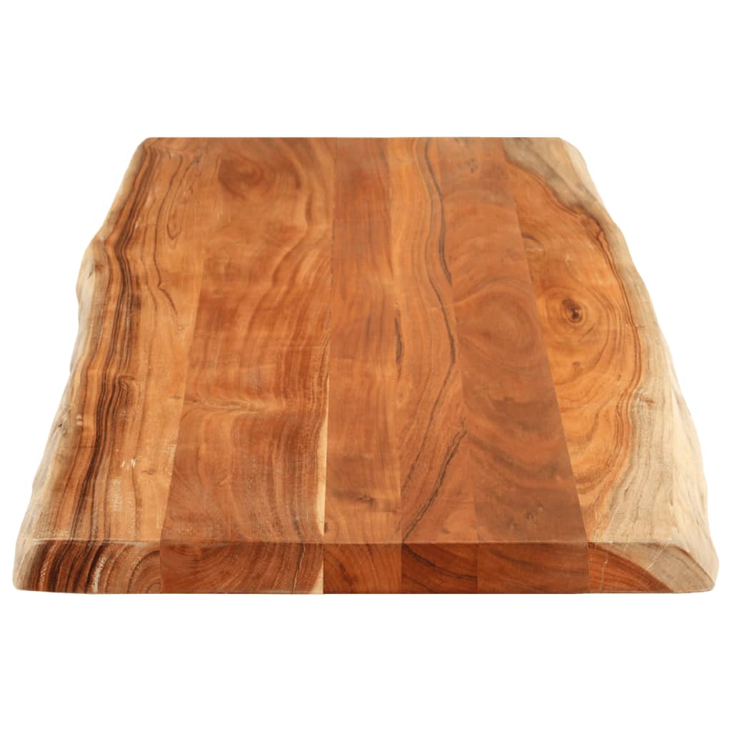 Stolní Deska 140X60X3,8Cm Obdélníková Masivní Akácie Živá Hrana