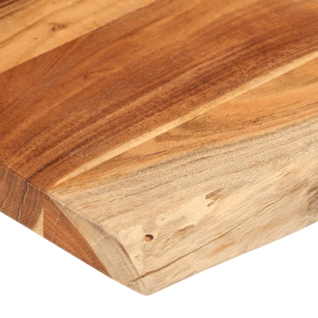 Stolní Deska 140X60X3,8Cm Obdélníková Masivní Akácie Živá Hrana