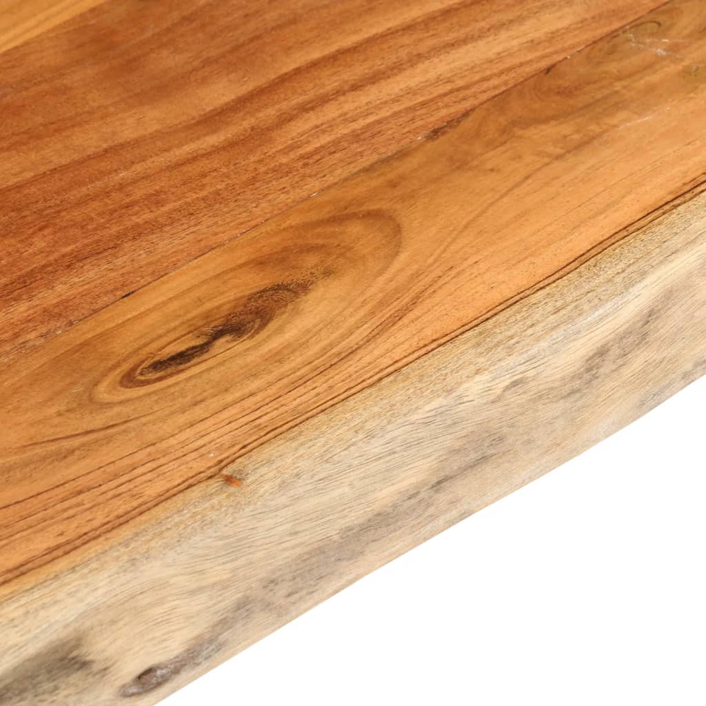 Stolní Deska 140X60X3,8Cm Obdélníková Masivní Akácie Živá Hrana