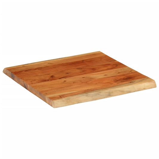 Stolní Deska 80X80X3,8 Cm Čtvercová Masivní Akácie Živá Hrana