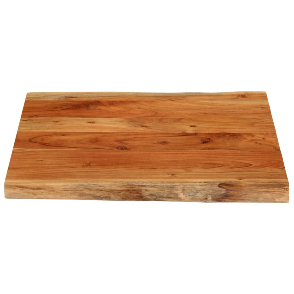 Stolní Deska 80X80X3,8 Cm Čtvercová Masivní Akácie Živá Hrana