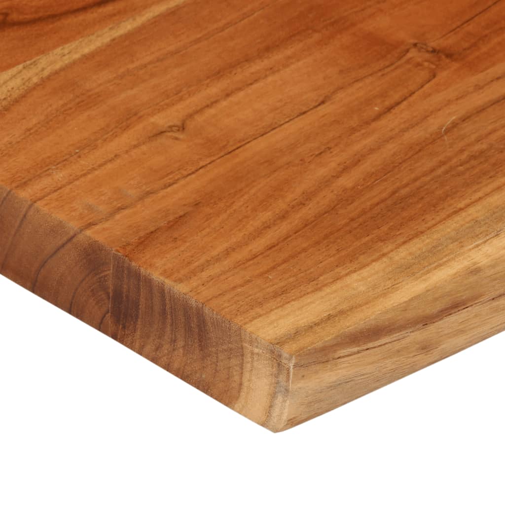 Stolní Deska 80X80X3,8 Cm Čtvercová Masivní Akácie Živá Hrana