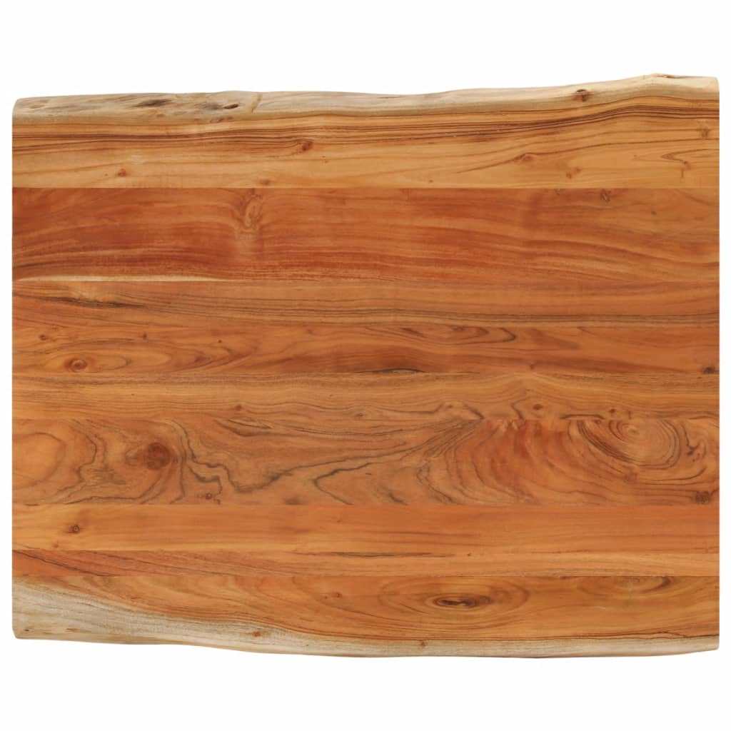 Stolní Deska 90X80X3,8 Cm Obdélníková Masivní Akácie Živá Hrana