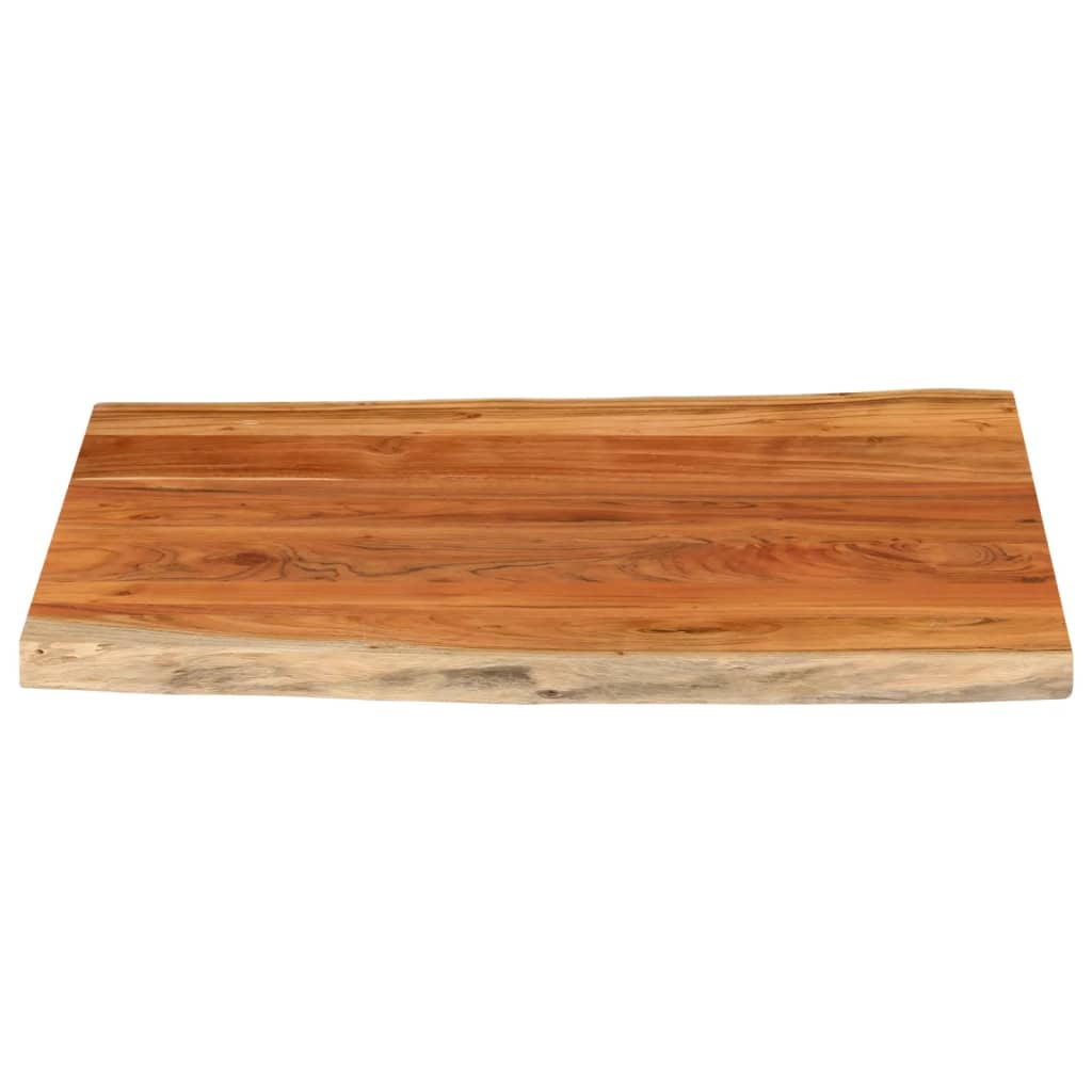 Stolní Deska 90X80X3,8 Cm Obdélníková Masivní Akácie Živá Hrana