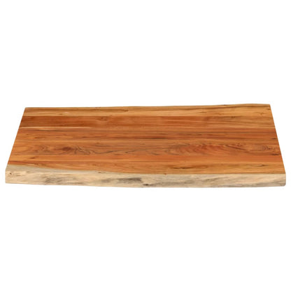 Stolní Deska 90X80X3,8 Cm Obdélníková Masivní Akácie Živá Hrana