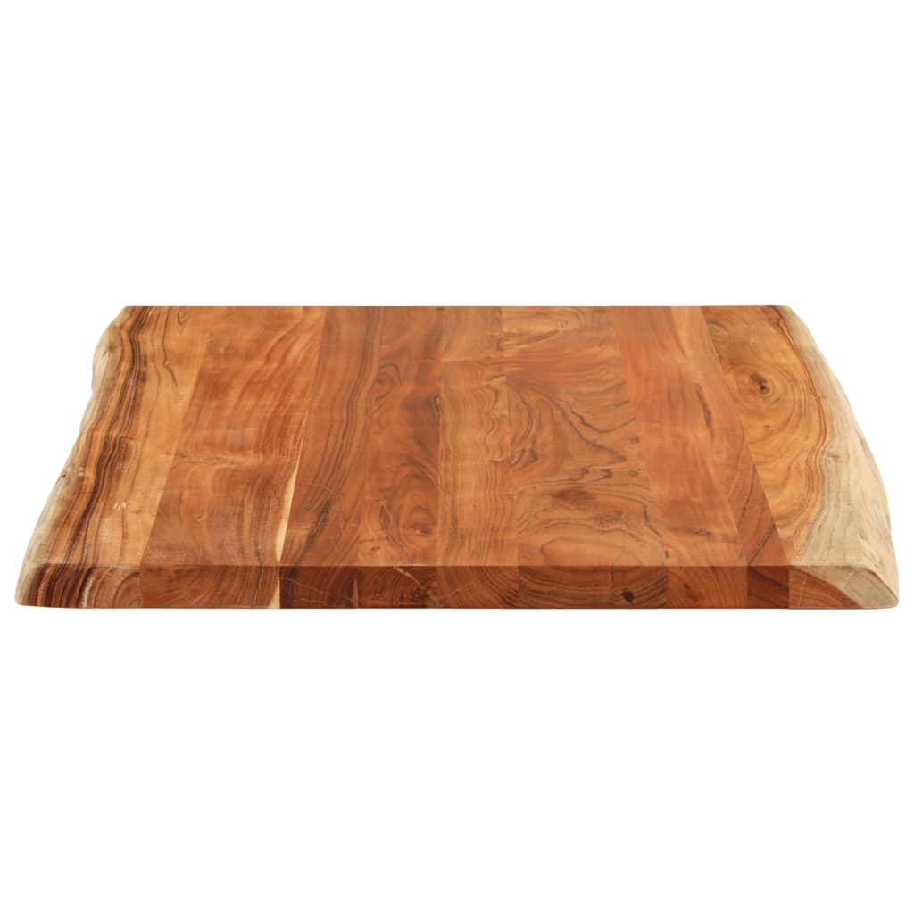 Stolní Deska 90X80X3,8 Cm Obdélníková Masivní Akácie Živá Hrana