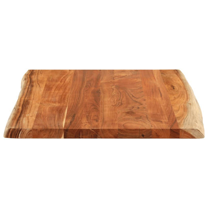 Stolní Deska 90X80X3,8 Cm Obdélníková Masivní Akácie Živá Hrana