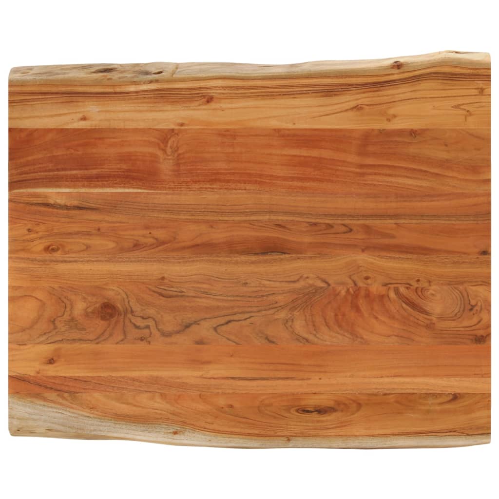Stolní Deska 110X80X3,8Cm Obdélníková Masivní Akácie Živá Hrana