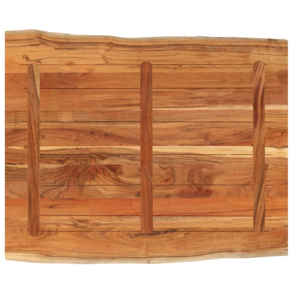 Stolní Deska 110X80X3,8Cm Obdélníková Masivní Akácie Živá Hrana