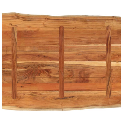 Stolní Deska 110X80X3,8Cm Obdélníková Masivní Akácie Živá Hrana