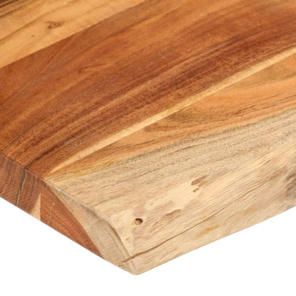 Stolní Deska 110X80X3,8Cm Obdélníková Masivní Akácie Živá Hrana