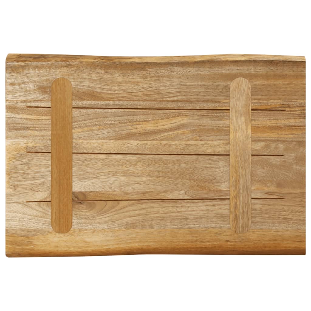 Stolní Deska Živá Hrana 50X40X2,5 Cm Masivní Hrubý Mangovník