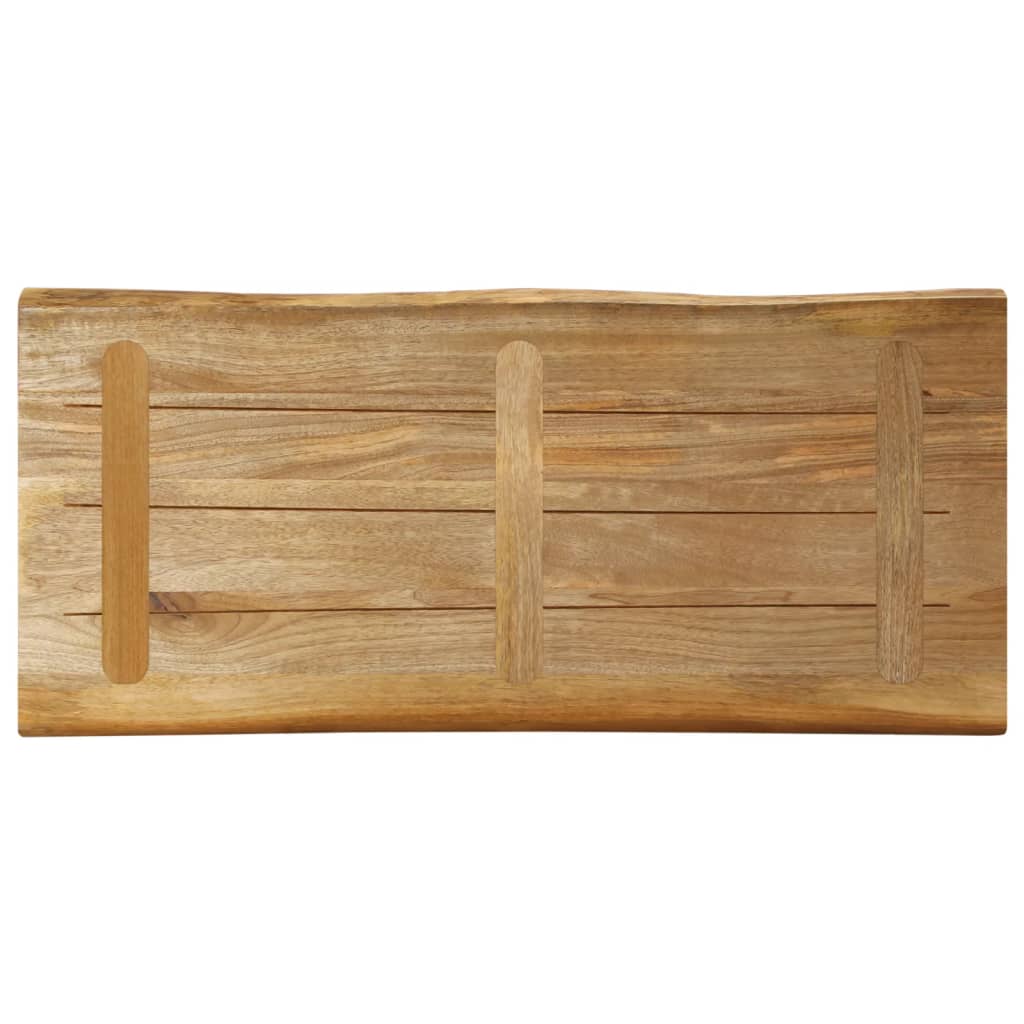 Stolní Deska Živá Hrana 90X40X2,5 Cm Masivní Hrubý Mangovník