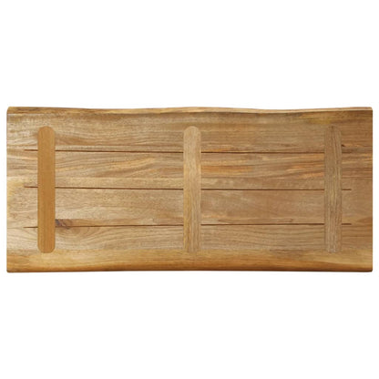 Stolní Deska Živá Hrana 90X40X2,5 Cm Masivní Hrubý Mangovník
