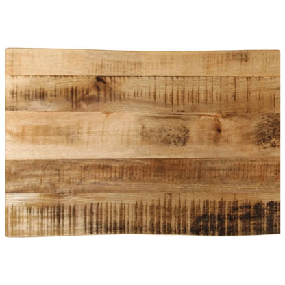 Stolní Deska Živá Hrana 50X40X3,8 Cm Masivní Hrubý Mangovník Hrubé Mangovníkové Dřevo (Přírodní)