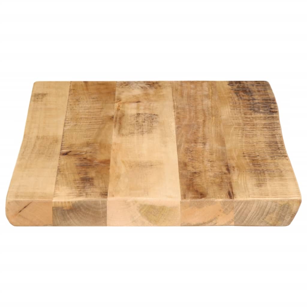 Stolní Deska Živá Hrana 50X40X3,8 Cm Masivní Hrubý Mangovník Hrubé Mangovníkové Dřevo (Přírodní)