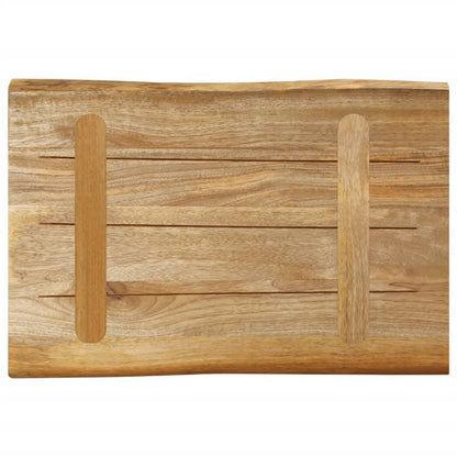 Stolní Deska Živá Hrana 50X40X3,8 Cm Masivní Hrubý Mangovník Hrubé Mangovníkové Dřevo (Přírodní)