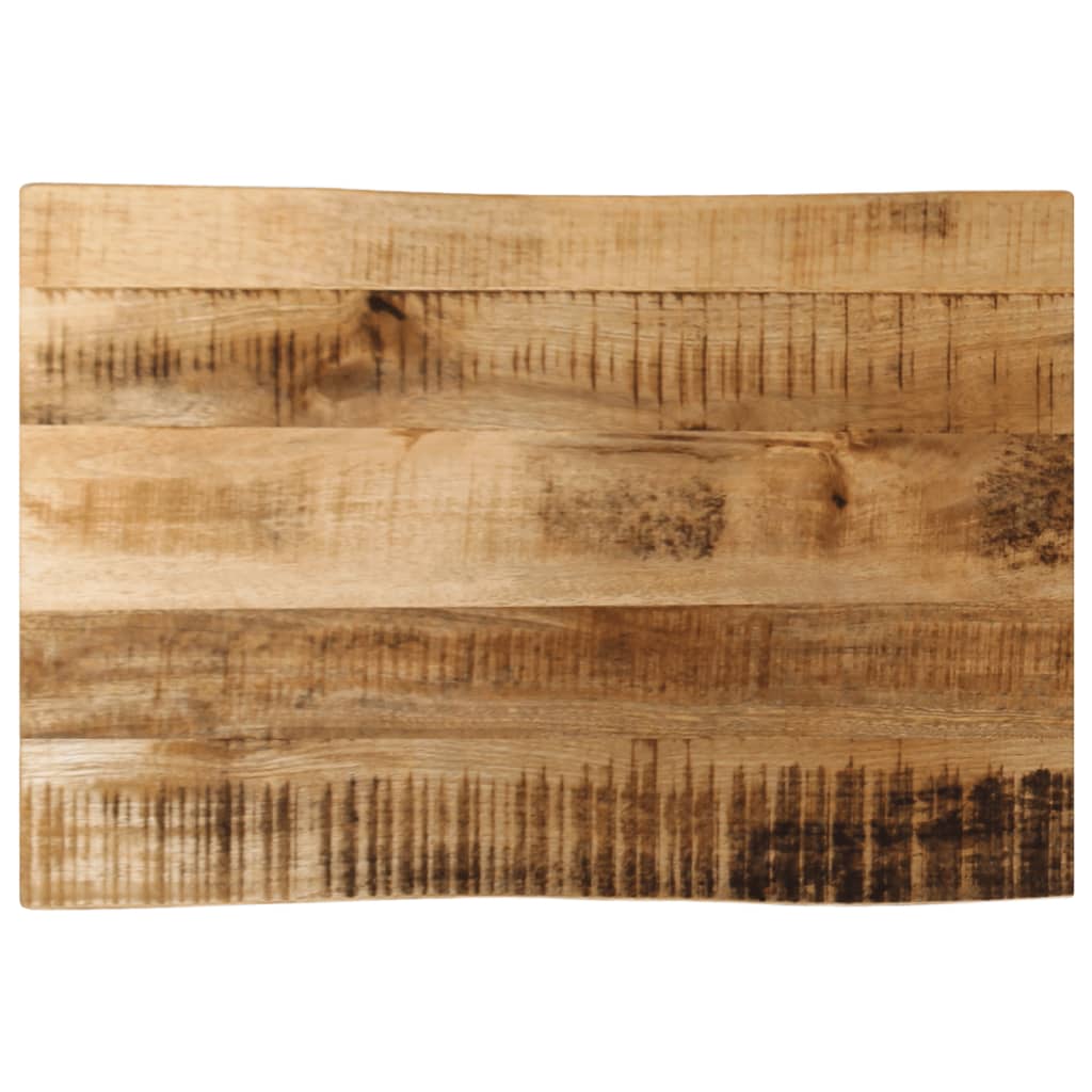 Stolní Deska Živá Hrana 50X40X3,8 Cm Masivní Hrubý Mangovník Hrubé Mangovníkové Dřevo (Přírodní)