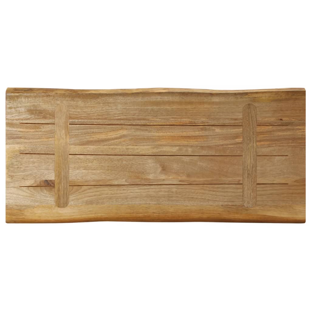 Stolní Deska Živá Hrana 80X40X3,8 Cm Masivní Hrubý Mangovník