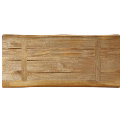 Stolní Deska Živá Hrana 80X40X3,8 Cm Masivní Hrubý Mangovník