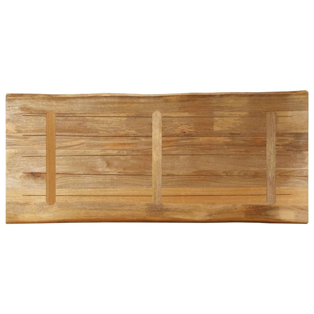 Stolní Deska Živá Hrana 140X60X3,8 Cm Masivní Hrubý Mangovník