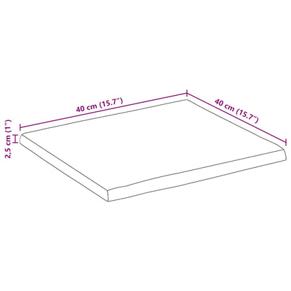 Stolní Deska 40 X 40 X 2,5 Cm Živá Hrana Mangovníkové Dřevo