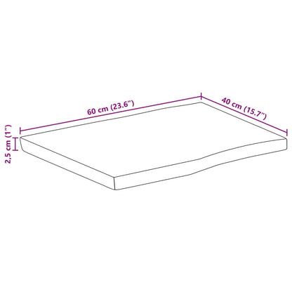 Stolní Deska 60 X 40 X 2,5 Cm Živá Hrana Mangovníkové Dřevo