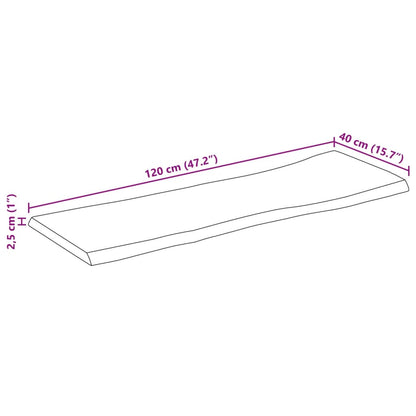Stolní Deska 120 X 40 X 2,5 Cm Živá Hrana Mangovníkové Dřevo
