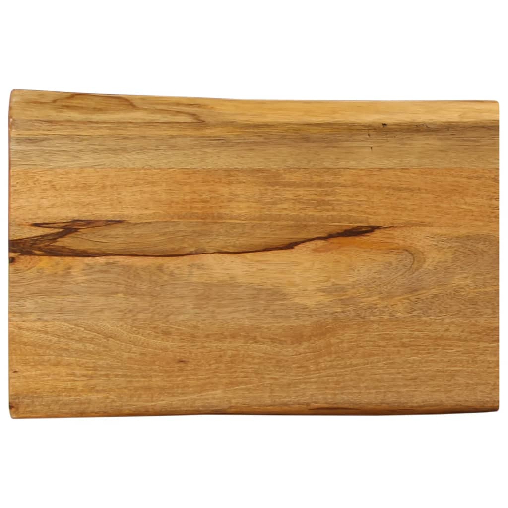 Stolní Deska 80 X 60 X 2,5 Cm Živá Hrana Mangovníkové Dřevo Mangovníkové Dřevo (Dubová Povrchová Úprava)
