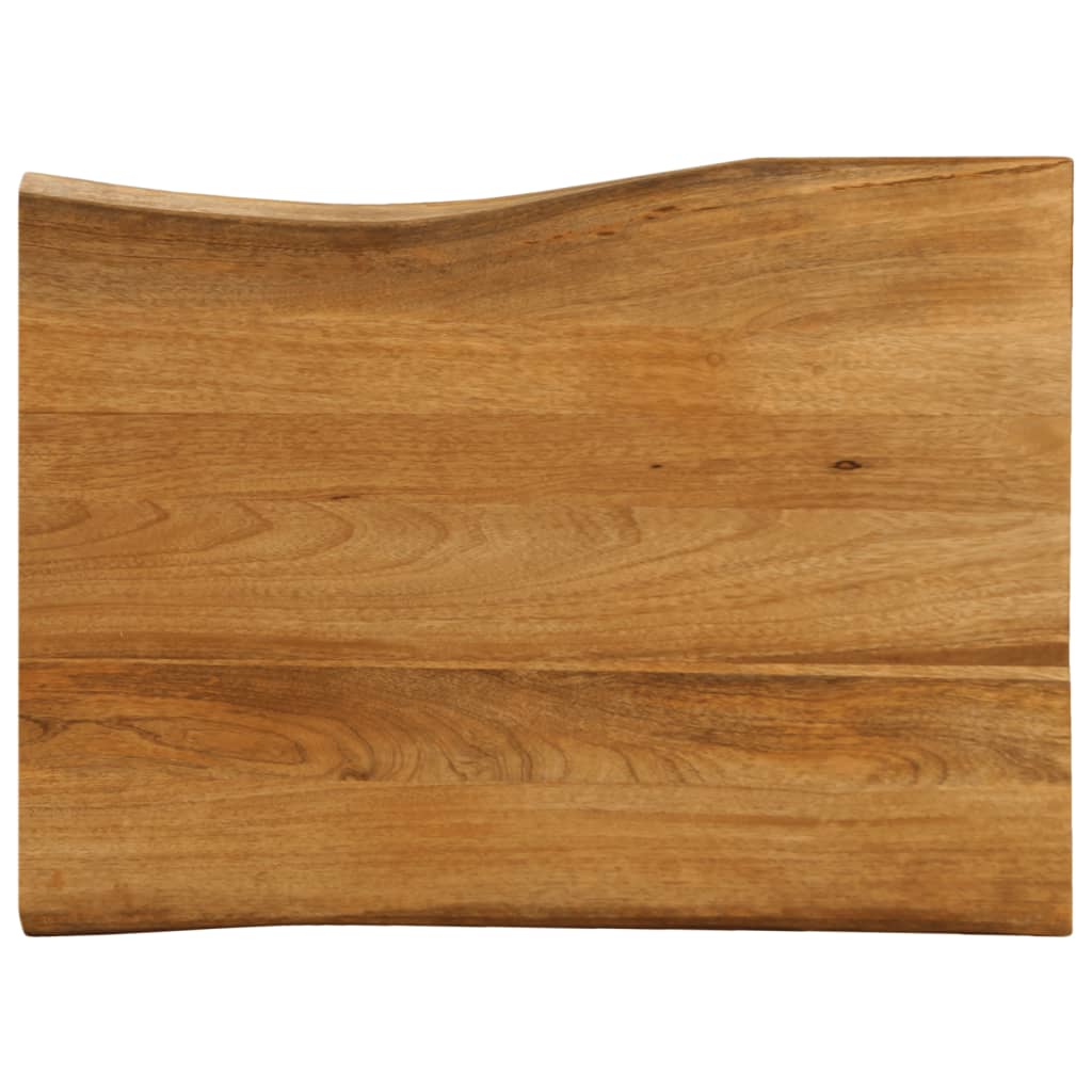 Stolní Deska 80 X 60 X 2,5 Cm Živá Hrana Mangovníkové Dřevo Mangovníkové Dřevo (Dubová Povrchová Úprava)