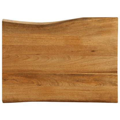 Stolní Deska 80 X 60 X 2,5 Cm Živá Hrana Mangovníkové Dřevo Mangovníkové Dřevo (Dubová Povrchová Úprava)