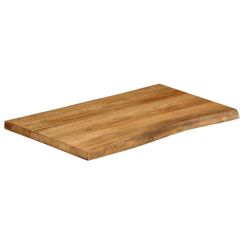 Stolní Deska 80 X 60 X 2,5 Cm Živá Hrana Mangovníkové Dřevo Mangovníkové Dřevo (Dubová Povrchová Úprava)