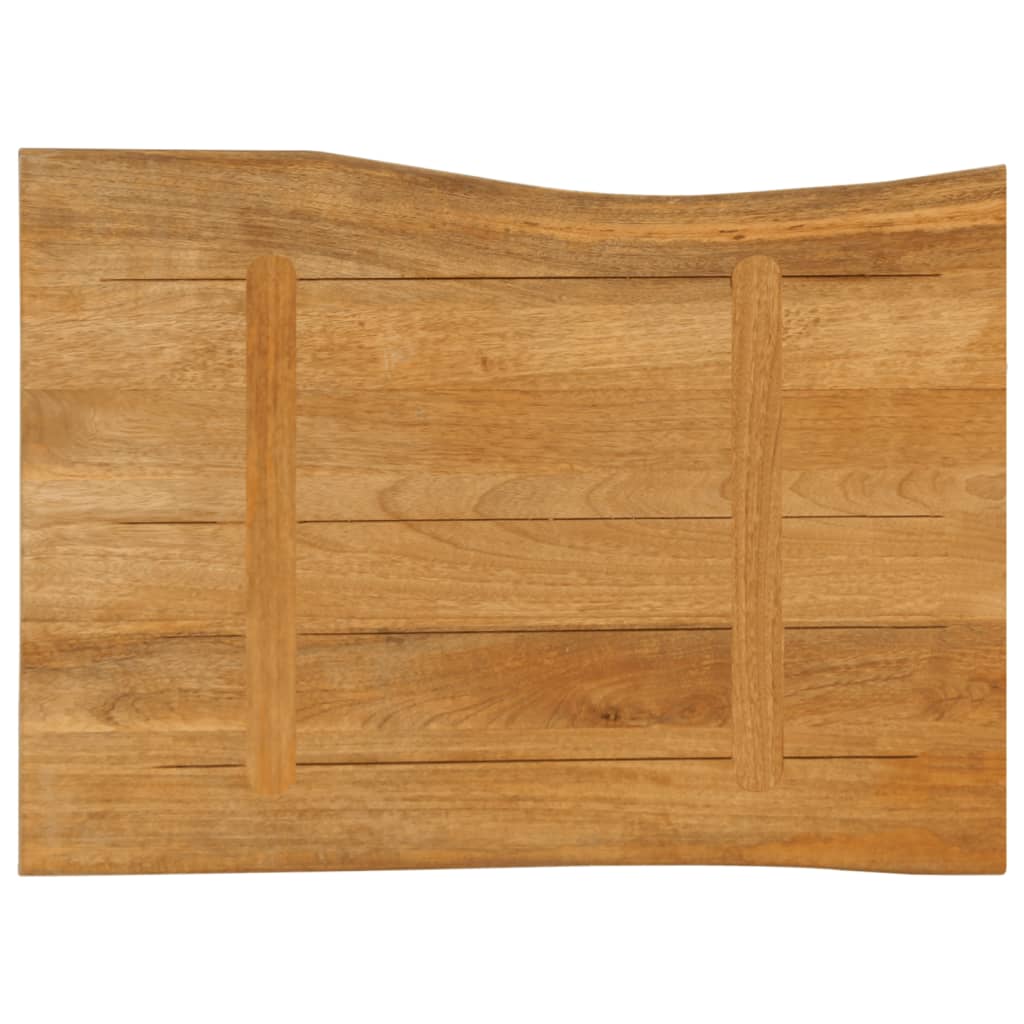 Stolní Deska 80 X 60 X 2,5 Cm Živá Hrana Mangovníkové Dřevo Mangovníkové Dřevo (Dubová Povrchová Úprava)