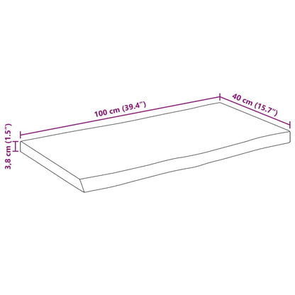 Stolní Deska 100 X 40 X 3,8 Cm Živá Hrana Mangovníkové Dřevo