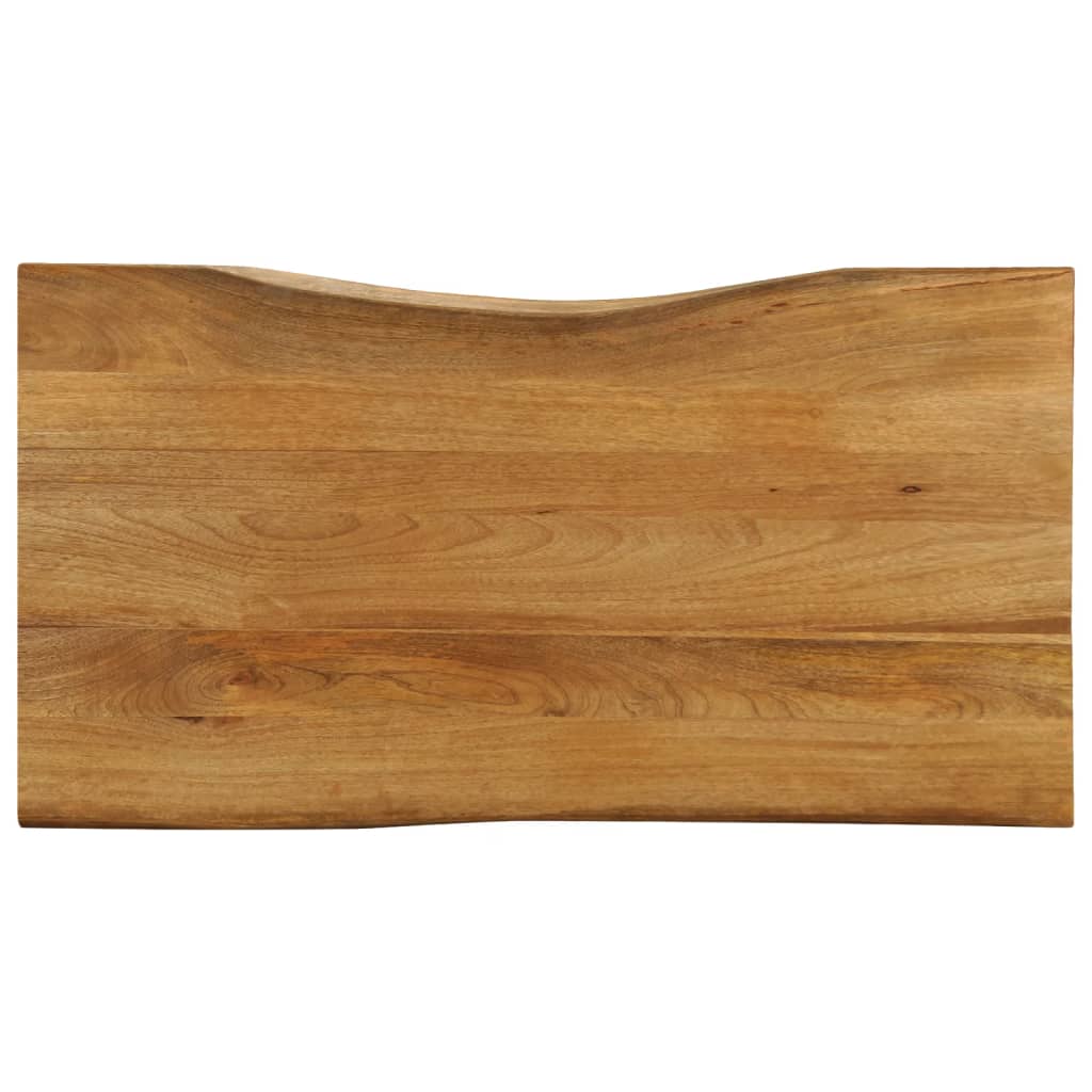 Stolní Deska 80 X 60 X 2,5 Cm Živá Hrana Mangovníkové Dřevo Mangovníkové Dřevo (Dubová Povrchová Úprava)