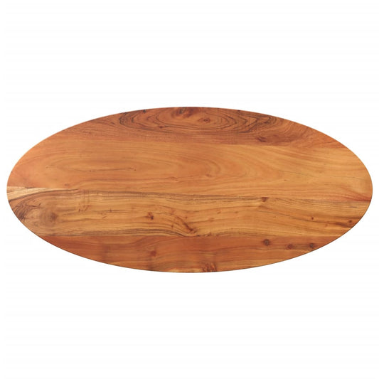 Stolní Deska 80 X 40 X 2,5 Cm Oválná Masivní Akáciové Dřevo