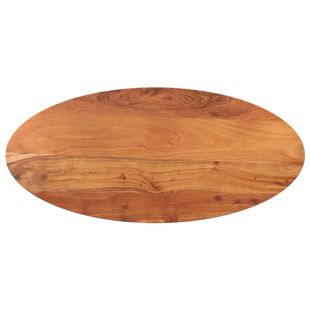 Stolní Deska 100 X 40 X 2,5 Cm Oválná Masivní Akáciové Dřevo Akáciové Dřevo (Přírodní)