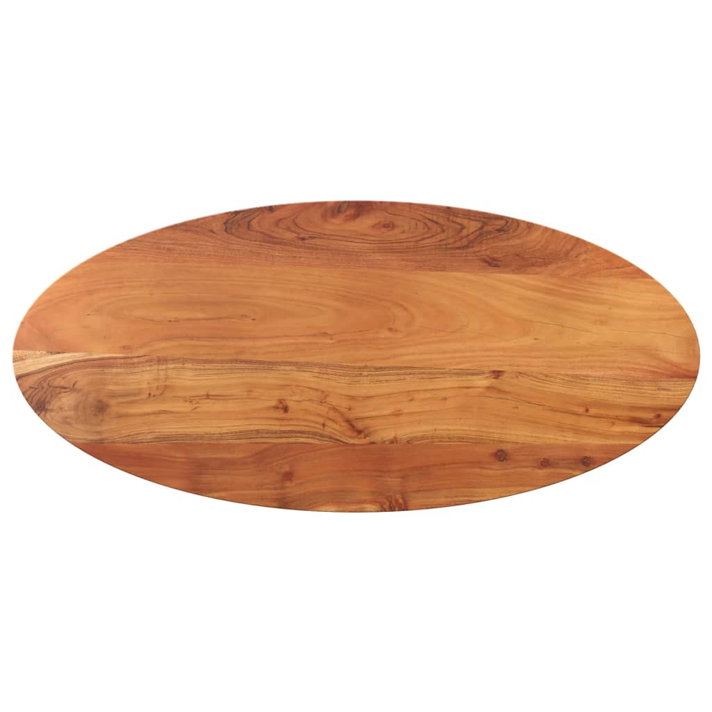 Stolní Deska 90 X 40 X 3,8 Cm Oválná Masivní Akáciové Dřevo