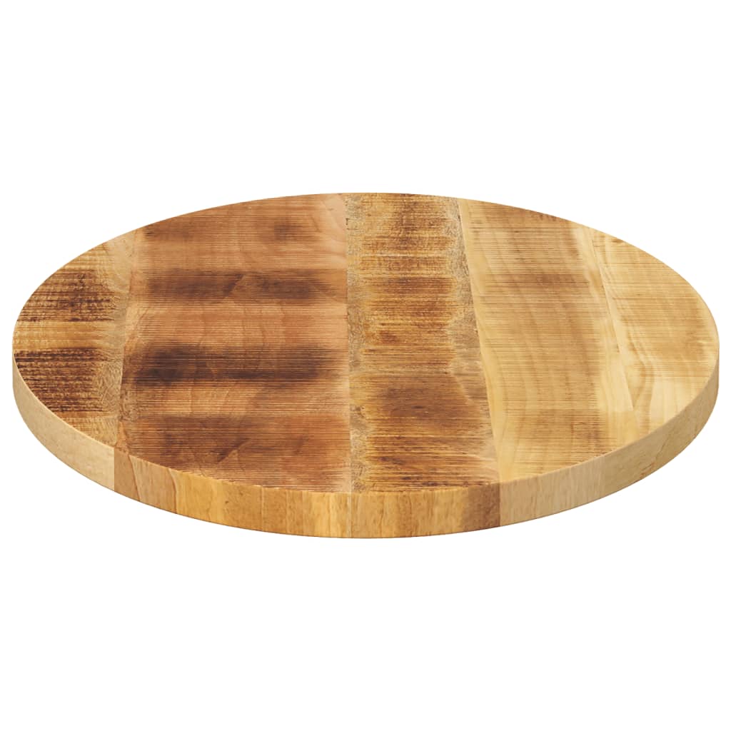 Stolní Deska 90 X 40 X 2,5 Cm Oválná Masivní Mangovníkové Dřevo Hrubé Mangovníkové Dřevo (Přírodní)