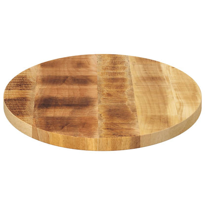 Stolní Deska 90 X 40 X 2,5 Cm Oválná Masivní Mangovníkové Dřevo Hrubé Mangovníkové Dřevo (Přírodní)