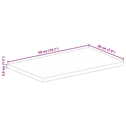 Stolní Deska 50X20X3,8 Cm Obdélníková Masivní Akáciové Dřevo