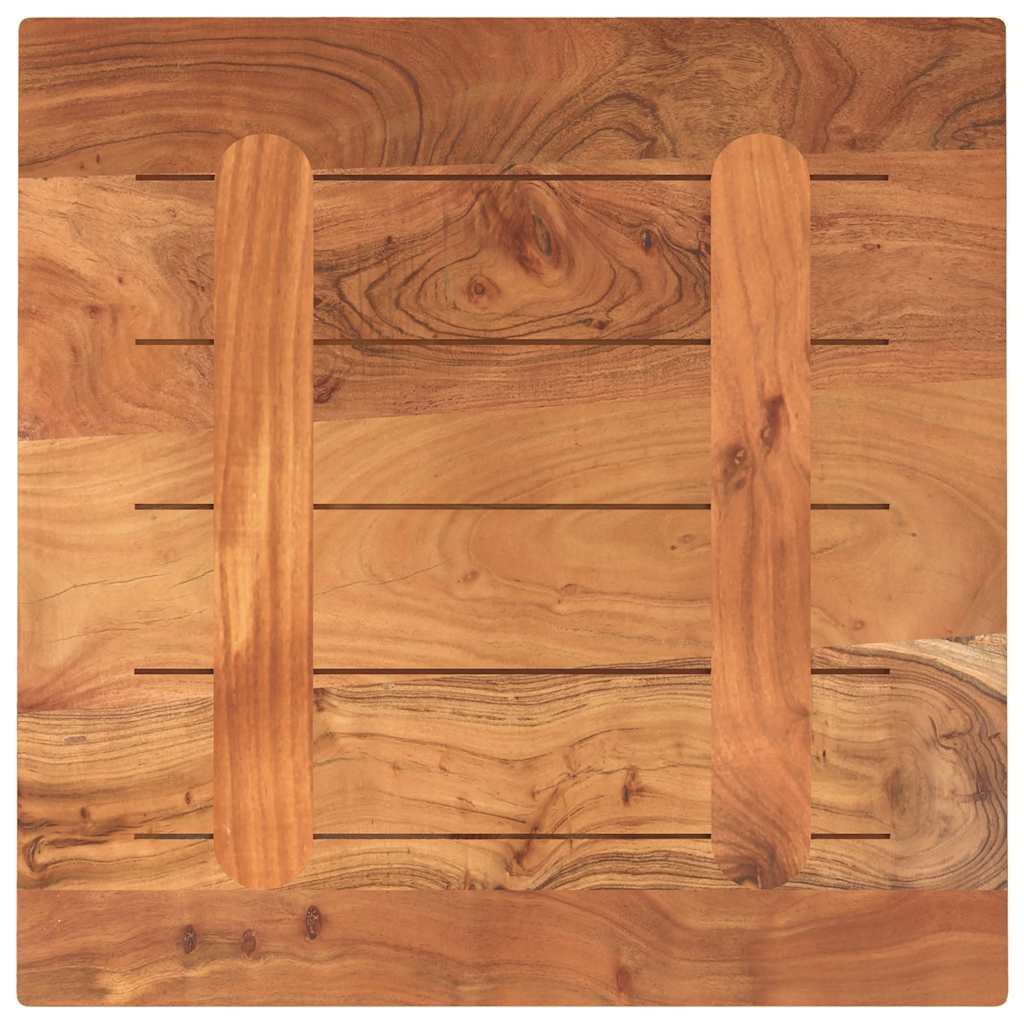 Stolní Deska 50 X 50 X 3,8 Cm Čtvercová Masivní Akáciové Dřevo