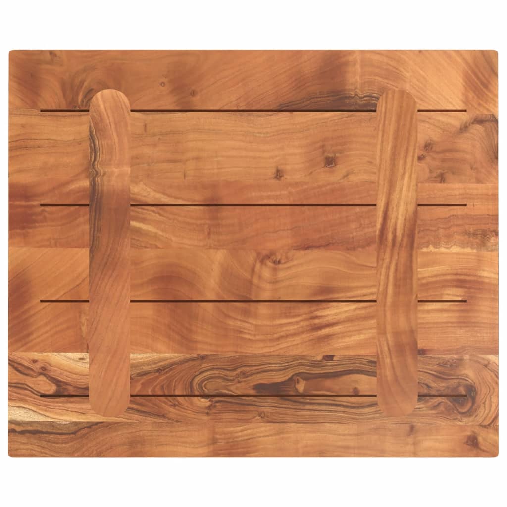 Stolní Deska 60X50X3,8 Cm Obdélníková Masivní Akáciové Dřevo