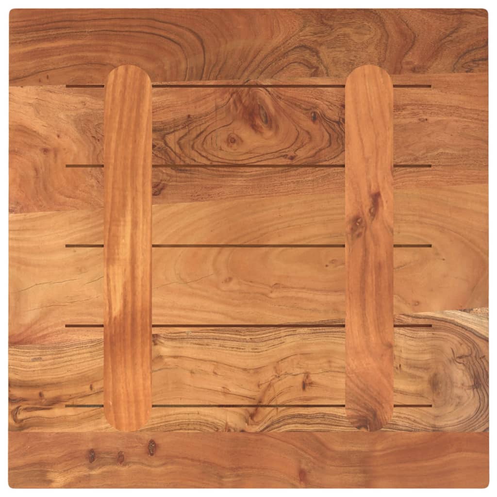 Stolní Deska 60 X 60 X 3,8 Cm Čtvercová Masivní Akáciové Dřevo